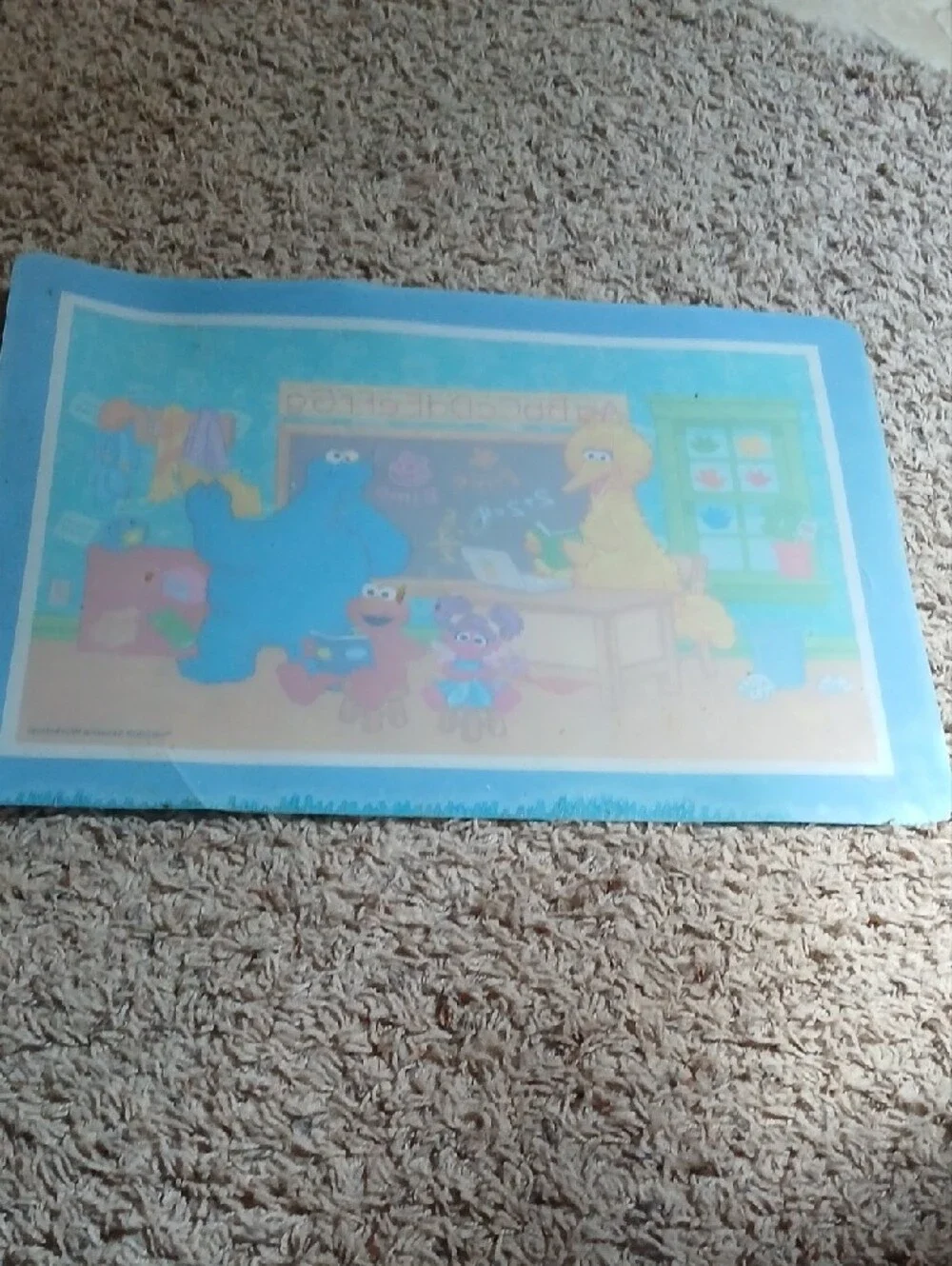 Sesame Street Kids Classroom Placemat - Blue Border